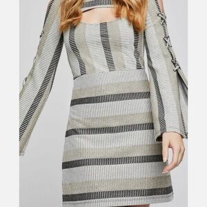 BCBGeneration Gold/Gray Knit Dress. Beautiful dress. Excellent condition,
